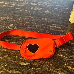 Lululemon Vibrant red Belt Bag